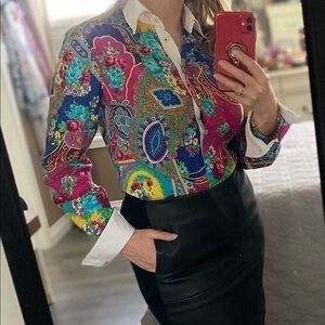 Van Laack Jewel Tone Button Down Shirt